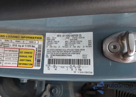 2021 Ford Bronco Sport Big Bend z USA, uszkodzony, nr VIN 3FMCR9B65MRA75500